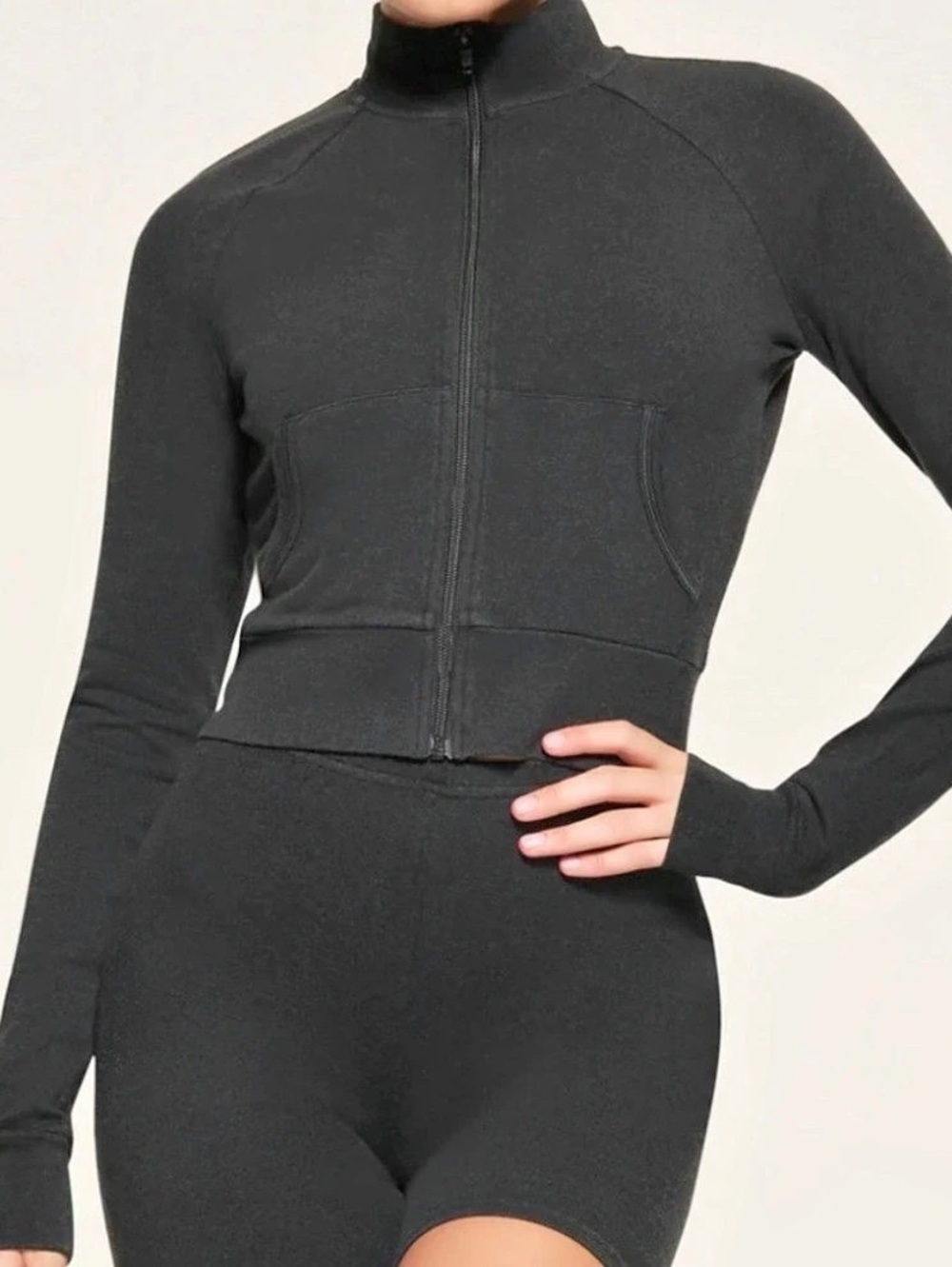 Skims Track Jacket Black